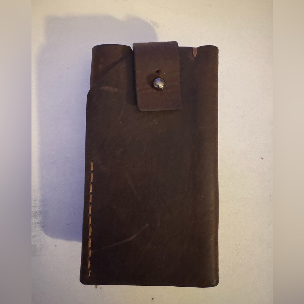 Blacksmith-Labs Leather, Brown Phone Holder with 360 Rotate Heavy Duty Belt Clip